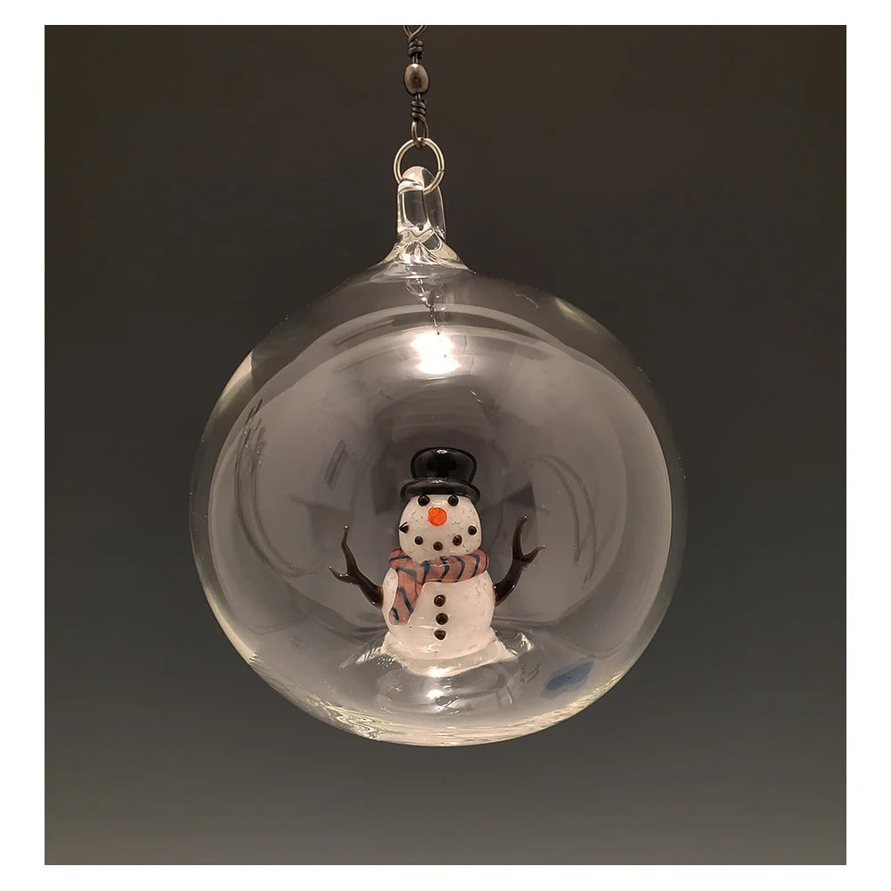 Classic Snowman Bubble Ornament