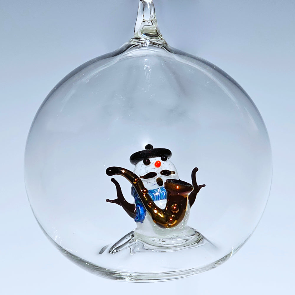 Jazzy Sax Snowman