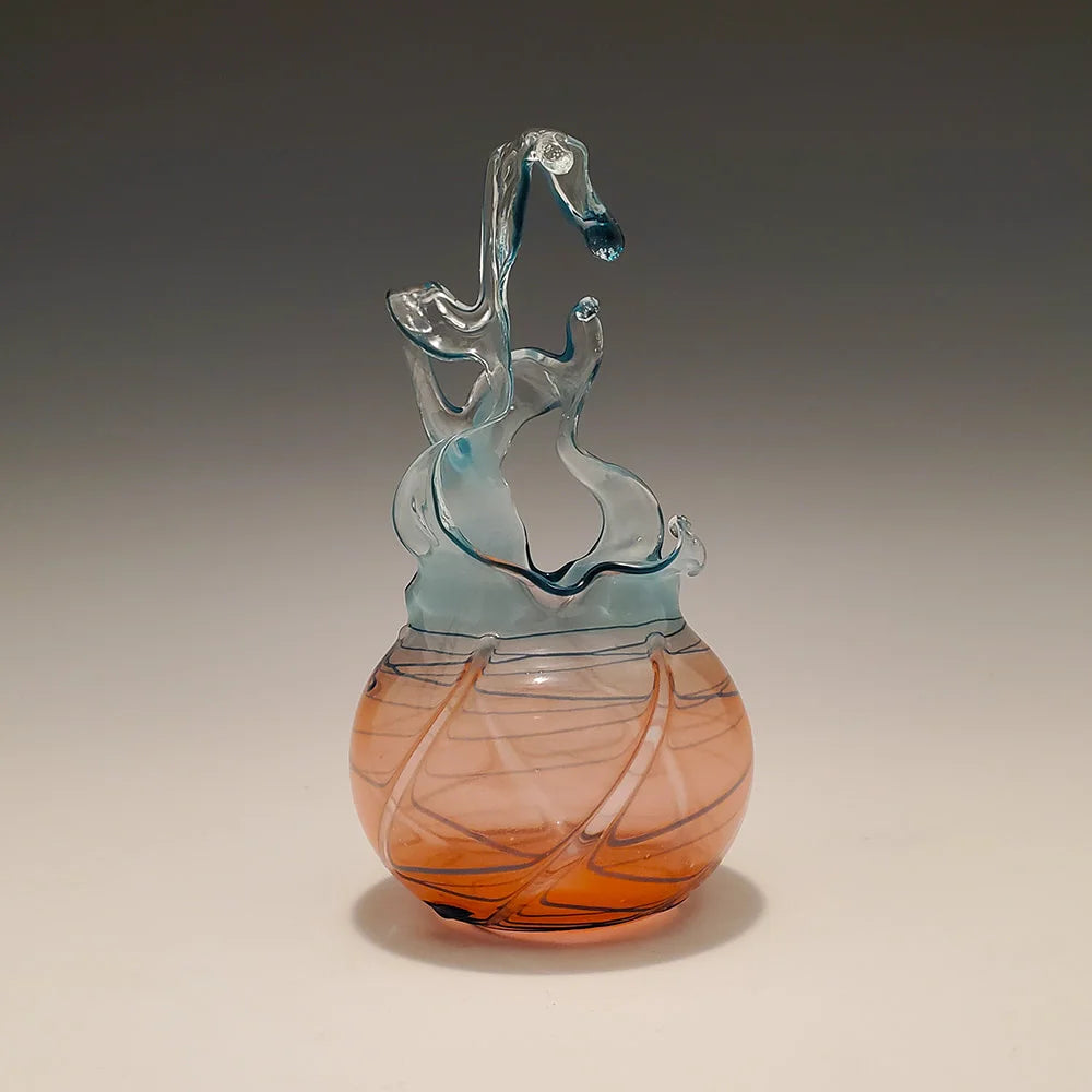 Aqua Orange Raindrop