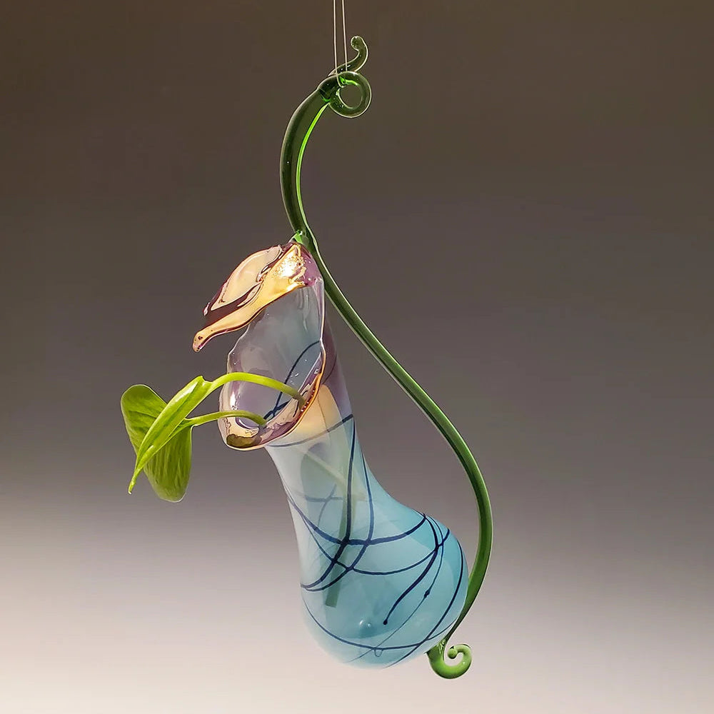 Aqua Pitcher Plant Vase