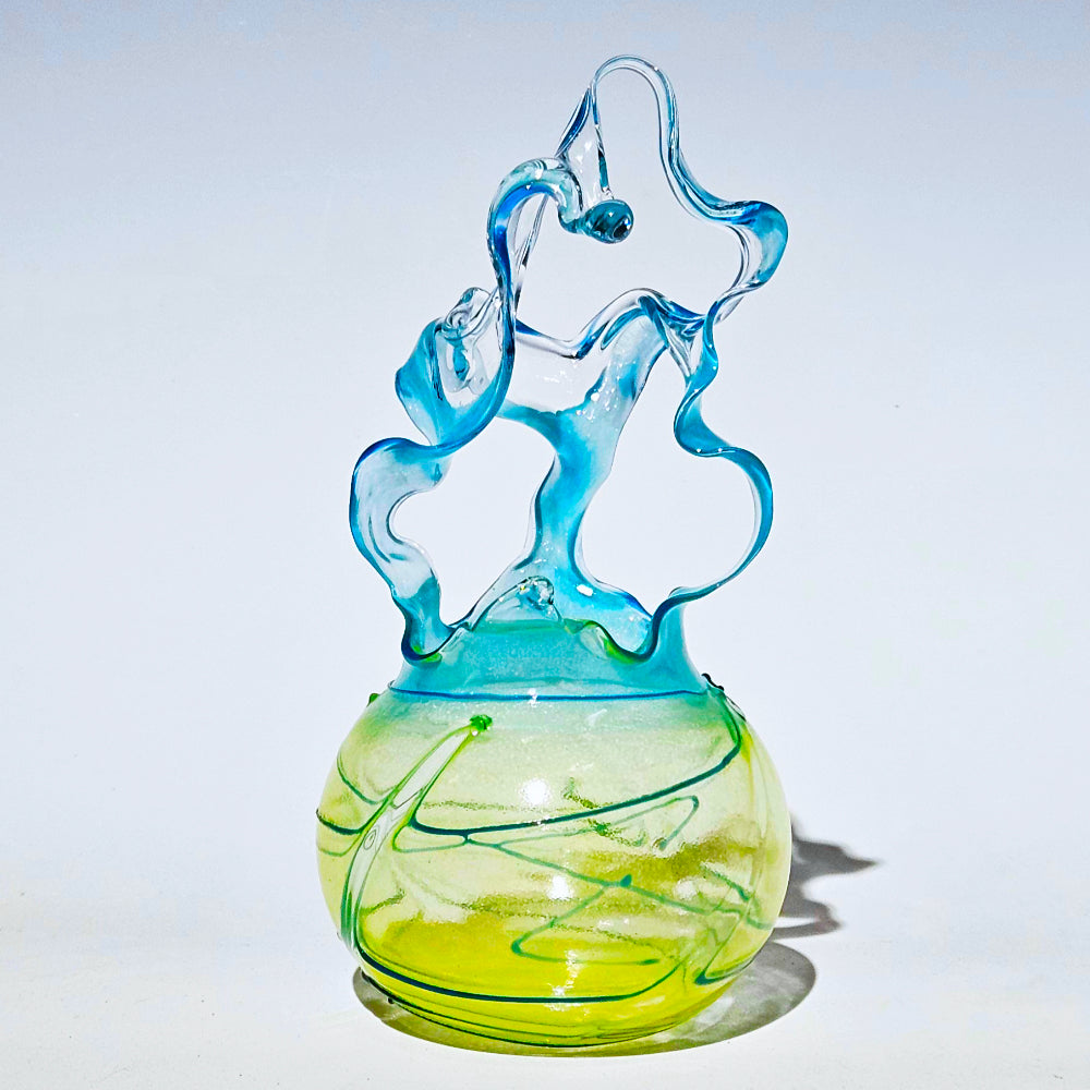 Aqua Yellow Raindrop