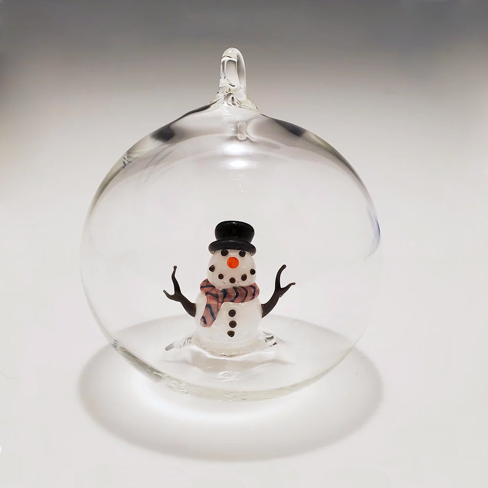 Classic Snowman Bubble Ornament