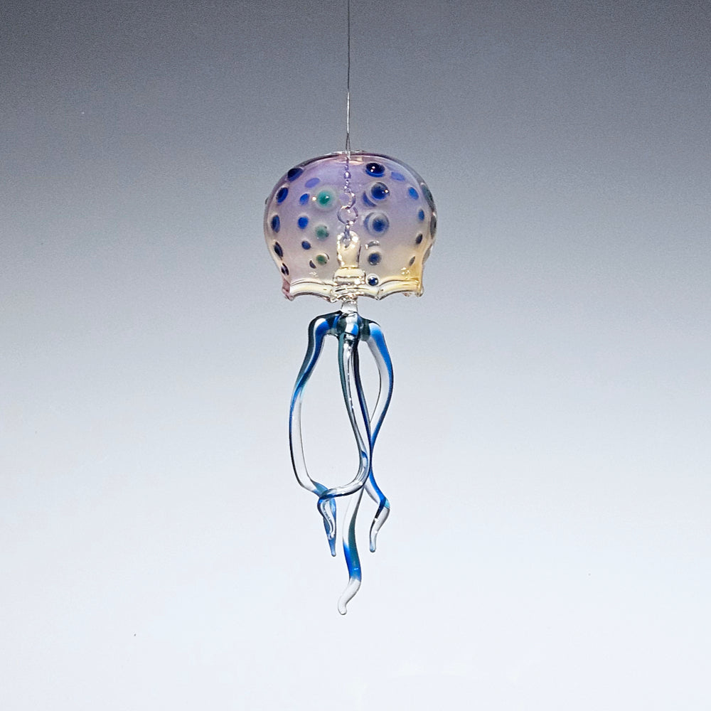 Cobalt Aqua Dot Jelly Bell