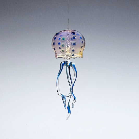 Cobalt Aqua Dot Jelly Bell