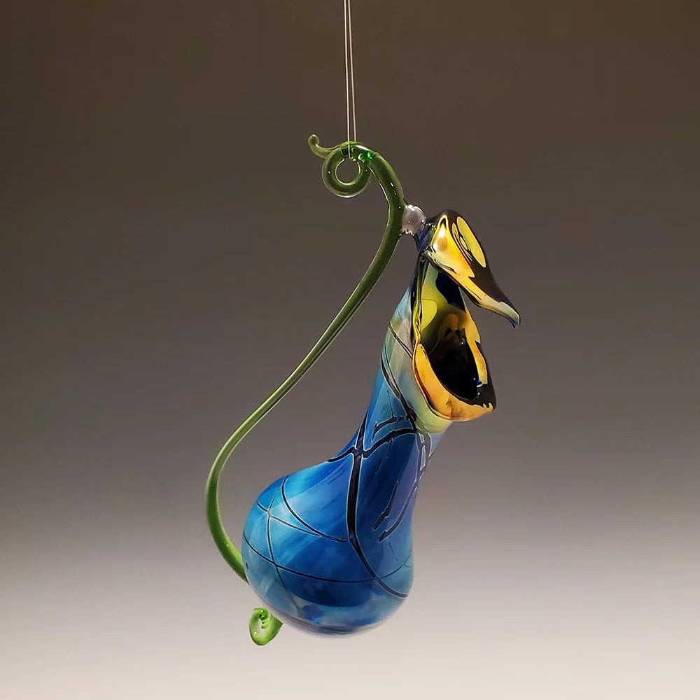 Cobalt Pitcher Plant Vase