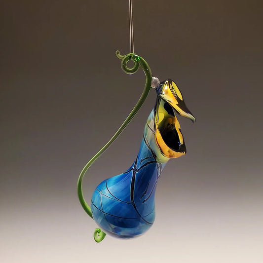 Cobalt Pitcher Plant Vase