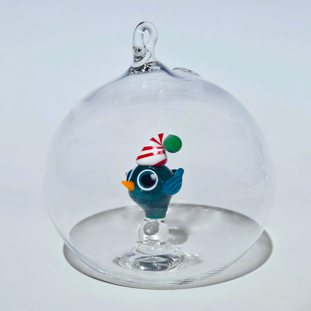 Winter Birdie Bubble Ornament