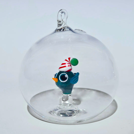 Winter Birdie Bubble Ornament