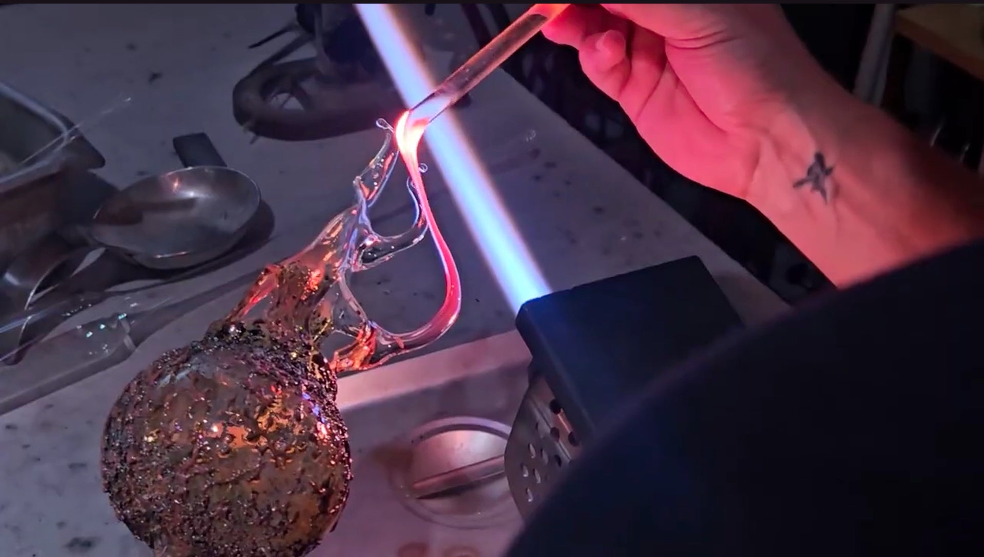 Load video: From Flame to Signature Glass Fireball